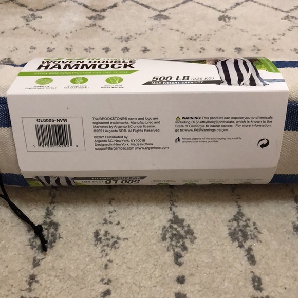 Brookstone 59” Woven Double Hammock - NWT - See pictures for 2 different colors - Picture 6 of 10